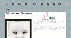 Desktop Screenshot of lifethroughsurrogacy.com